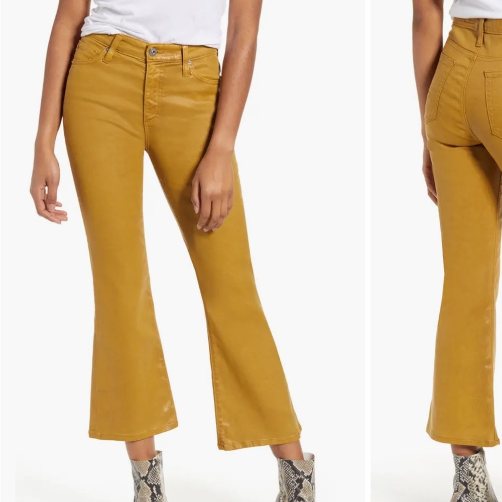 Coate crop AG Jean in mustard yellow.